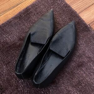 EVERLANE Black Leather Women's Flats/Loafers